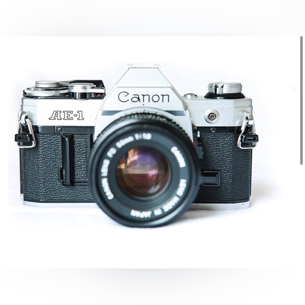 Canon AE-1 35mm Film Camera w/ 50mm 1:1.8 Lens